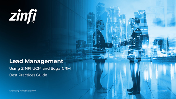 Lead Management Using ZINFI UPM & SugarCRM Best Practices