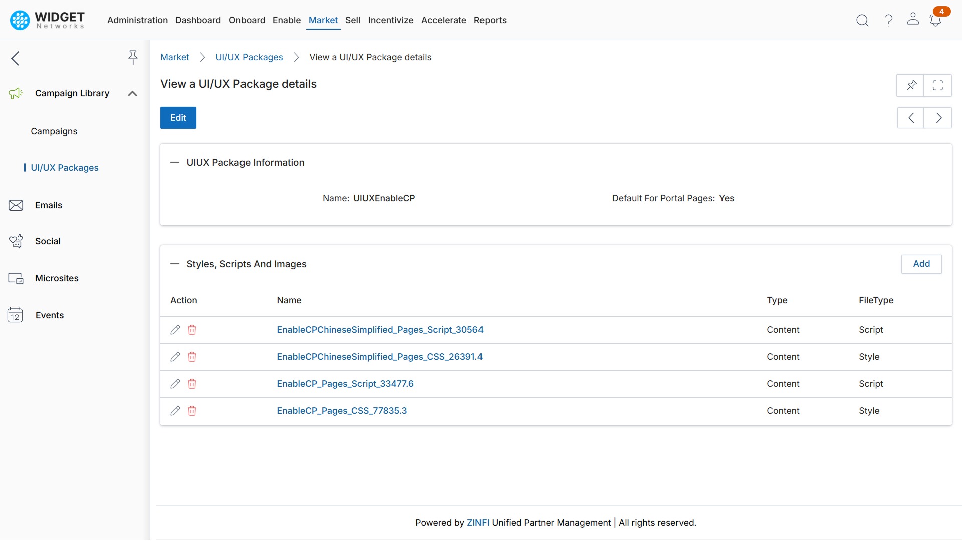 Web Syndication Management UIUX Package Management